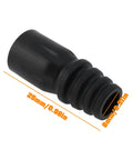 Mountain Bike Hydraulic Disc Brake Hose Kit 8x25mm, close view of black rubber connector, wear resistant and corrosion proof for Tektro HD