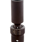 Three Eighths Inch Drive 15mm Deep Universal Impact Socket With 6 Point Design For Tough Fasteners Pro Grade Performance