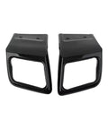 Stainless Steel Rear Bumper Exhaust Trim Kit With Black Coating For Evoque 2010 2018 Tailpipe Trim Parts, front view
