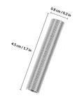 Close-up of a 4.5 cm compression spring from Your Go To 200 Piece Spring Assortment Kit With Compression And Extension Springs For Repairs And DIY Maintenance In A Handy Plastic Case With Size Chart For Quick Fixes.