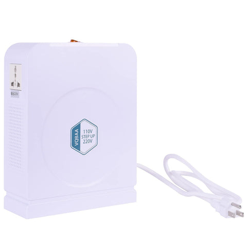 110 To 220 Volt Power Converter For Home And Travel, Heavy Duty 2000 Watt Step Up Transformer With Dual 220V Sockets, Safe Circuit Breaker Protected, Plug And Play Ready, Ideal For 110V To 220V Appliances, Electronics And AC Equipment