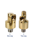 Bidirectional High Speed Brass Rotary Joint With Swivel Water Unions For Inner Tube Rotation HS80 Left Thread Durable Easy Install Leak Proof And Industrial Grade one-way and two-way views