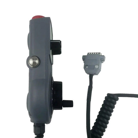 Side view of Pro Grade 5 Axis Electronic Handwheel With Standard 5V MPG Motion Control System and Emergency Stop for CNC