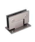 Beefy Stainless Steel 90 Degree T Shaped Frameless Glass Shower Door Hinge Pivot Clip for Bathroom Enclosures, easy swing and durable.
