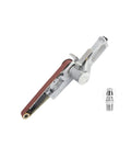 High Speed Pneumatic Belt Sander And Air Grinder Machine With Sanding Belts, compact design with ceramic sanding belt and air connector.