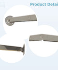 2 Pack Heavy Duty Soft Close Lid Support Hinges With Hydraulic Damping, Iron Gas Strut, 7.7 Inch Length, product details