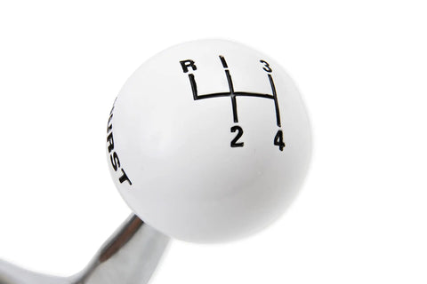 Manual Gear Shift Lever Kit With Adapters 3/8 Inch ID White Finish 10 Pack Easy Install For Popular Manual Transmissions