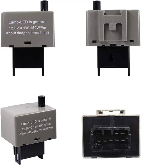8 Pin LM449 Flashing Speed Adjustable LED Flasher Assembly For Toyota Lexus Scion Vehicles Compatible LED Turn Signal Bulbs Upgrade And Easy Fix For Hassle Free Install And Plug And Play Compatibility With Various Models grey plastic relay