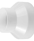 Duct Reducer 6 Inch To 4 Inch Air Duct Adapter For Inline Ventilation System 150mm To 100mm White PP Plastic Connector