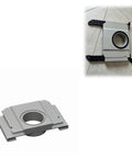 Sleek Dust Station Adapter For Roborock Robot Vacuum Cleaner, gray polymer material, connects dust bags to cleaning stations.