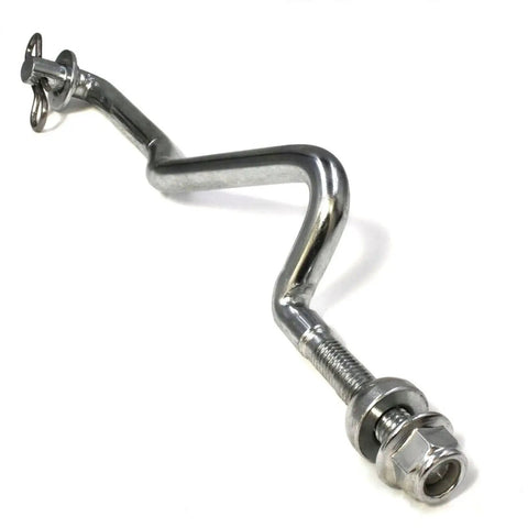 Deck Lift Linkage Kit For John Deere Mowers GX20497A GX20497 Front Draft Arm Rod Set With Ball Washer Lock Nut And Spring Pin Replacement Parts With All Included Accessories, steel rod close-up