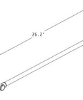 Technical drawing of 18 Inch Towel Bar in Polished Nickel Solid Brass Construction Built To Last And Delivers Fast Towel Drying Eavon 4802 PN.