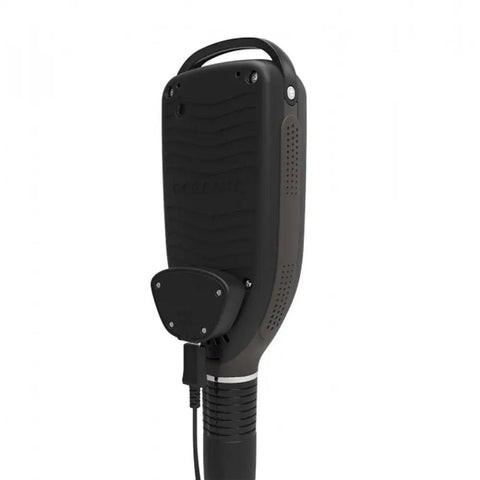 Back view of Pro Plus X Scuba Computer Console with Quick Disconnect Hose, showing connection point and sleek design.