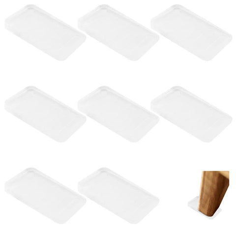 Eight Pack Transparent Furniture Leveling Shims For No Wobble Tables Chairs Sofas Beds And Toilets Easy Trim Plastic Shims
