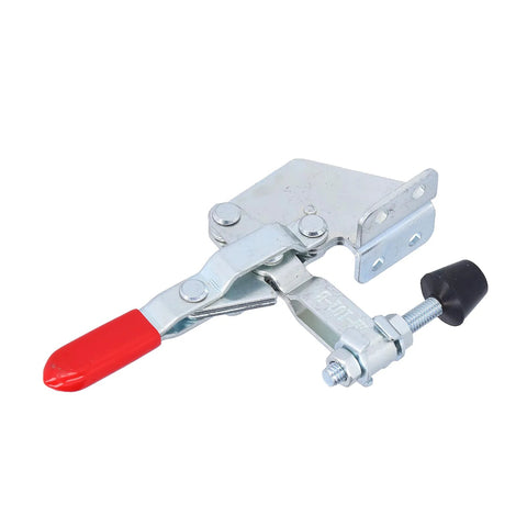 Beefy Toggle Clamp Hold Down Clamp With Rubber Pressure Tip For Woodworking Jigs And Fixtures Welding Drill Press And Crosscut Sled 100 Kilogram Clamping Force Quick Clamp Ergonomic Plastic Grip