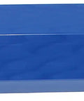 Blue detachable component of Chrome ABS Axle Cover Kit for 10 Hole Wheels 11 1/4 Inch Bolt Circle Universal Fit Includes Front and Rear Covers 60 Nut Covers 33mm Thread On Flange Nuts and Removable Spiked Center Cap for a Street Ready Look