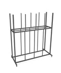 Heavy Duty Metal Cart Frame With Roll Slick Casters And A No Sweat Quick Setup For Cardboard Box Sorting Rack Art Canvas Drying Stand And Warehouse Supply Organization Station, gray frame.