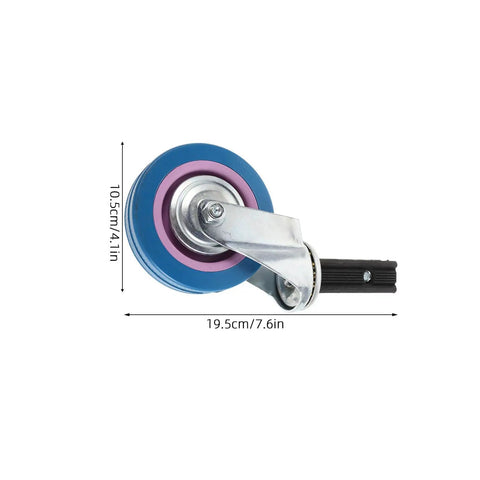 4 Inch Silent Swivel Trolley Wheels Built To Haul Heavy Duty Furniture Casters Wear Resistant Stainless Steel And Plastic