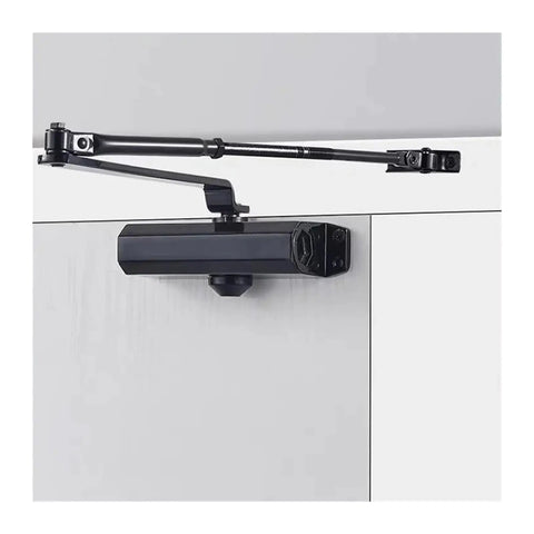Hydraulic Buffer Door Closer 25Kg To 80Kg With Adjustable Speed For Smooth Silent Close installed on white door