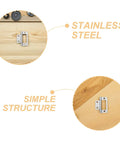 Heavy Duty Stainless Steel Cabinet Door Hinges Set With Silent Self Closing Mechanism installation on wooden cabinet