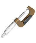 Professional Mechanical Outside Diameter Micrometer Zero To Twenty Five Millimeter Dual Tip Keyway Groove Depth Gage with dual tips