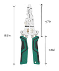 Heavy Duty Foldable Digital Display Wire Stripper With High Carbon Steel Build, 8.5 in, multifunctional electrical pliers.