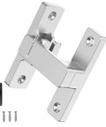 Barn Door Lock 90 And 180 Degree Zinc Alloy Hardware Sliding Lock Heavy Duty Flip Safety Latch For Screens Cabinets Bathrooms Gardens Barns Pet Doors Window Cabinets Silver 1 Pack Included