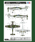 Visual guide for Ta 152C1 German Fighter Aircraft Model Kit In 1 48 Scale With Photo Etch Parts Decals And Pro Grade Painting Guide.