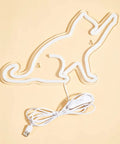 Cat LED Neon Sign USB Powered Night Light 3D Wall Art Decor For Bedroom And Living Room Warm White Cat Lamp Cute Gift