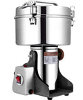 4500G High Speed Swing Type Grain Mill Grinder 2200W Stainless Steel Pulverizer with control button