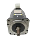 Front view of Three-Phase Permanent Magnet Synchronous AC Servo Motor For Industrial Automation, Closed-Loop Position, Speed, And Torque Control.