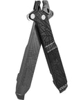 Power Lever X 5-In-1 Master Link Pliers And Tire Levers with Chain Hook Presta Core Tool, black textured finish, folded view