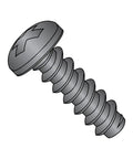 Heavy Duty Steel Sheet Metal Screw With Black Zinc Plating, Pan Head Phillips Drive, Type B Blunt Point, 10 To 16 Thread Size