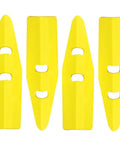 Yellow PinCab Pinball Machine Leg Protectors Set of 4 Durable Polypropylene Guards For Pinball Cabinets
