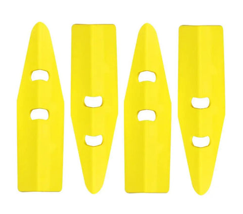 Yellow PinCab Pinball Machine Leg Protectors Set of 4 Durable Polypropylene Guards For Pinball Cabinets