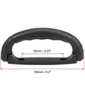 Plastic Luggage Handle Pull For Suitcase 6.3 Inch Length 160mm Total 119mm Handle 82mm Hole Distance 5mm Hole Diameter Wear Resistant