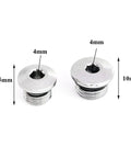 Stainless Steel Scuba Regulator Port Plug Kit With 7/16 High Pressure And 3/8 Low Pressure Plugs Leak Proof O Ring Corrosion Resistant
