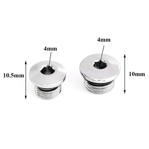 Stainless Steel Scuba Regulator Port Plug Kit With 7/16 High Pressure And 3/8 Low Pressure Plugs Leak Proof O Ring Corrosion Resistant
