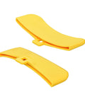 Yellow Tire Changer Protective Cover And Guard For Auto Shop Pros displayed on a white background, two-piece design to prevent damage.