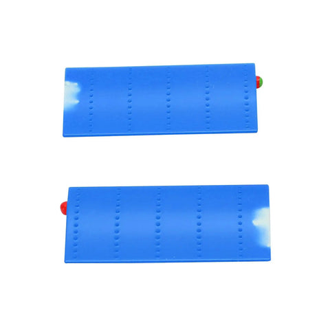 Blue Protective Side Panels Set For RC Bell 206 Helicopter C138 Lightweight High Strength Plastic Replacement Wings side view