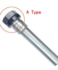 Premium Collet Chuck Extension Bar Designed For CNC Milling And Lathe Work with A Type hex end for secure tool holding.