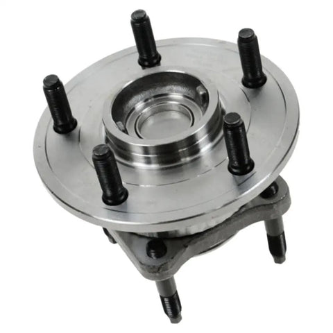 Four Piece Wheel Hub And Bearing Assembly Kit for Front And Rear Axles, view of ball bearing hub with six studs, part BHA53795