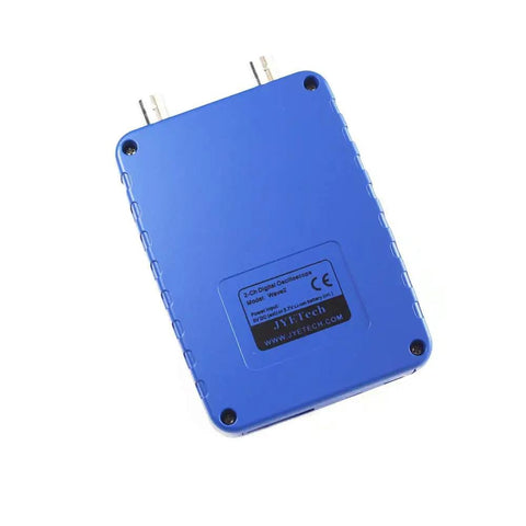 Back view of Dual Channel Handheld Digital Oscilloscope Kit With Two Point Four Inch Touch Screen Portable On The Go Battery Powered Built In