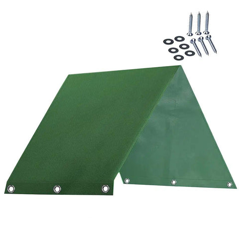 Canopy Replacement Cover For Swing Set 43 By 90 Inches Durable 600D Oxford Cloth With PVC Coating Outdoor Shade Roof Tarp Dark Green