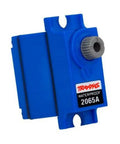 Waterproof Sub Micro RC Servo 2065A Replacement For RC Cars Boats And Drones with blue housing, gear visible
