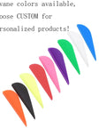 Nine colorful fletchings for Mini Crossbow Bolts 13 Inch 6 Pack Carbon Arrows 5.2mm Outer Diameter With Steel Tips And Half Moon Nocks