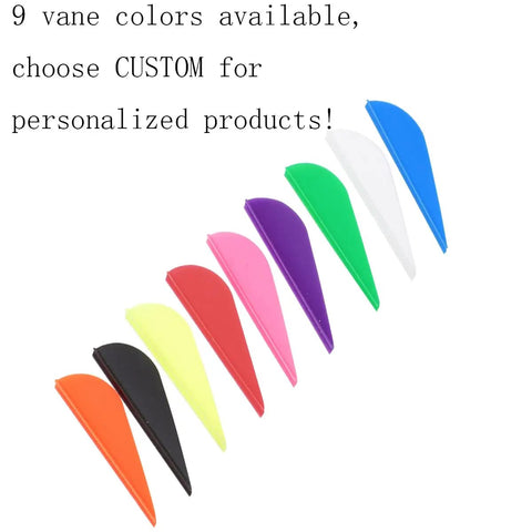 Nine colorful fletchings for Mini Crossbow Bolts 13 Inch 6 Pack Carbon Arrows 5.2mm Outer Diameter With Steel Tips And Half Moon Nocks
