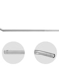 28 Inch Standard Flatbed Winch Bar With Chrome Polished Steel Finish, Non Slip Handle, Tapered Angled End For Maximum Leverage And Easy Cranking on white background