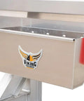 Built To Spec Aluminum Headache Rack And Logger Toolbox Kit For Big Rigs Featuring Dimpled Mirror Finish, aluminum toolbox close-up.