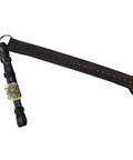 Badass Western Straight Breast Collar Featuring Slick Sierra Border Tooling And Brass Hardware Heavy Duty Double Ply Leather detail with brass accents.